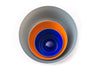 Cobalt blue glass bowl with white glass exterior. Handblown in USA from Serve Kindness.