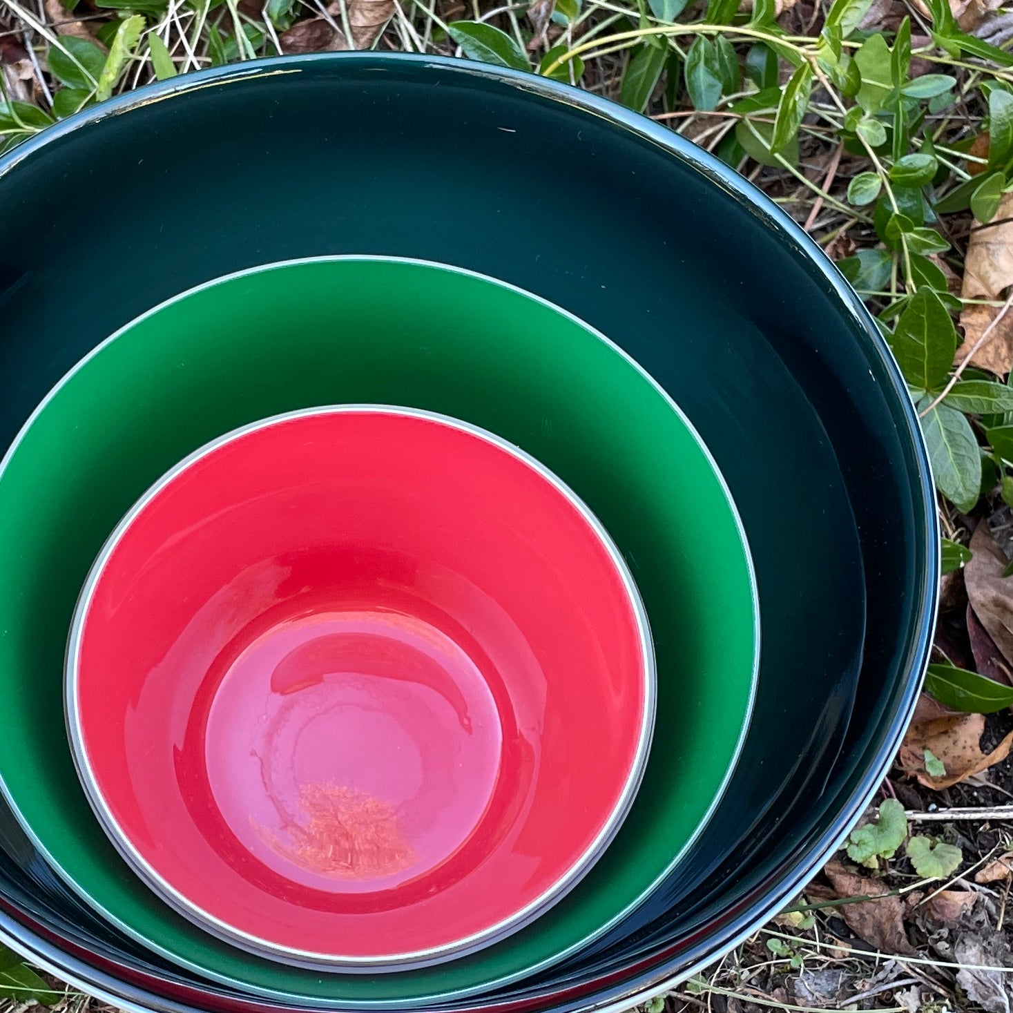 Extra Large Handblown glass bowl - Serve Kindness