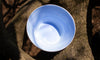 Cornflower blue glass bowl handblown in the USA from Serve Kindness.
