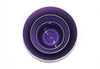 Hyacinth purple handblown glass bowl made in the USA from Serve Kindness  