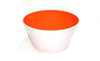 A bright orange (sunrise) handblown glass bowl. Made in the USA from Serve Kindness