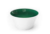 Emerald green glass bowl handblown in the USA from Serve Kindness.